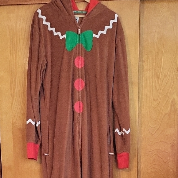 Tipsy Elves Brown Gingerbread Onesie - Picture 1 of 4